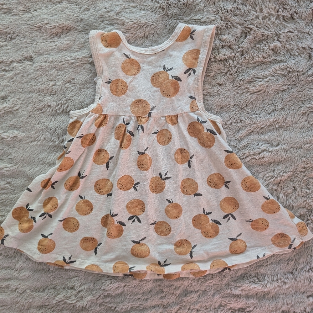 Rylee + Cru oranges Layla dress